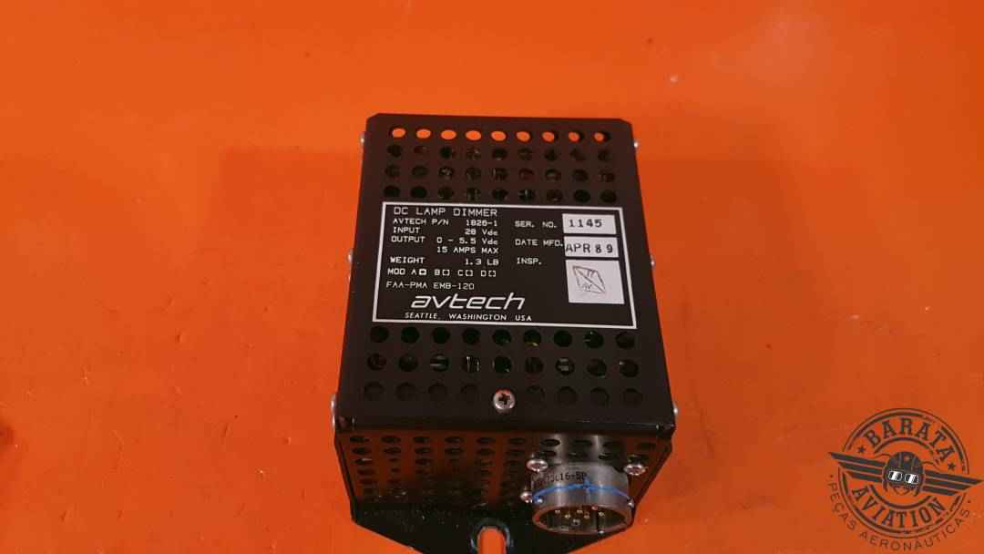 1826-1 Avtech D.C. Lamp Dimmer - 28 vdc 