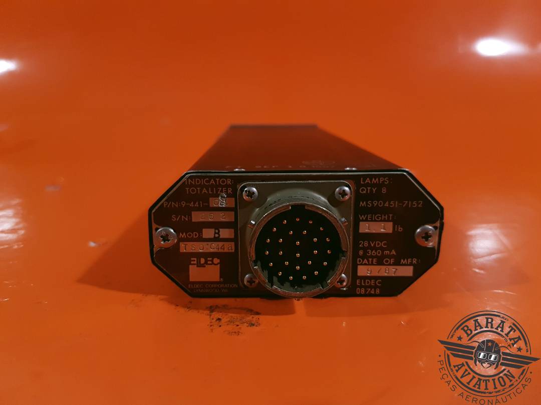 9-441-08 Eldec Fuel Totalizer - 28 vdc 