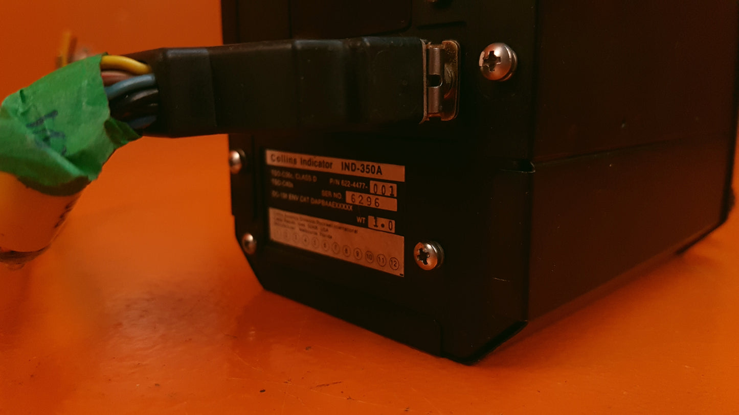 622-4477-001 Collins IND-350A VOR/LOC Navigation Indicator