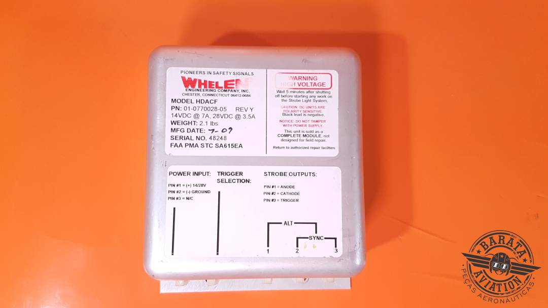 01-0770028-05 Whelen HDACF Power Supply - 14/28 vdc