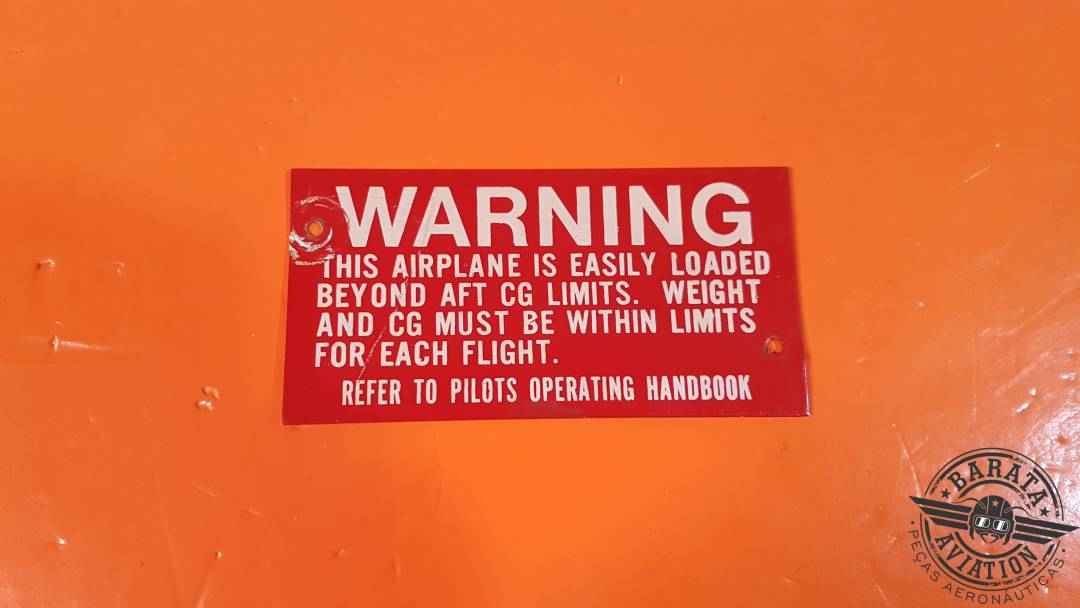35-440021-1 Beechcraft Placard