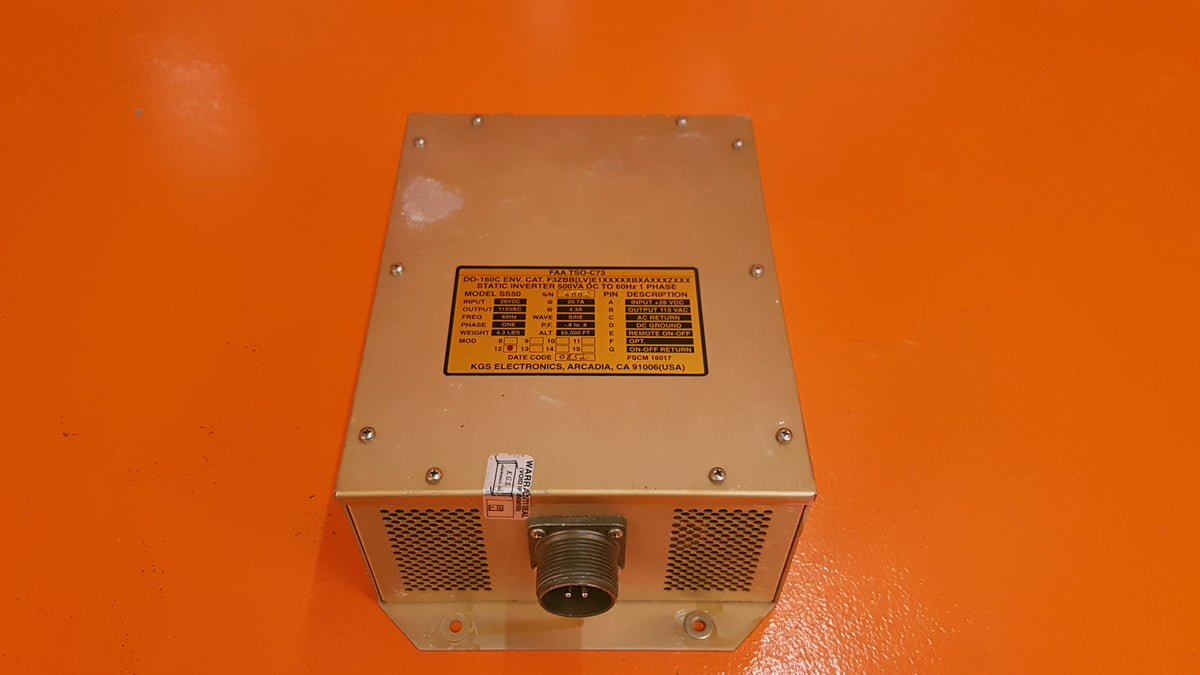 975.02.15.107 KGS Electronics SS50 Static Inverter