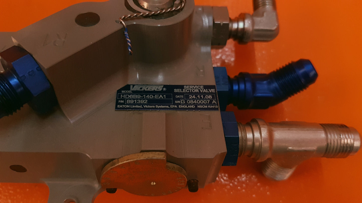 891392 Vickers HD6B9-140-EA1 Hydraulic Service Selector Valve