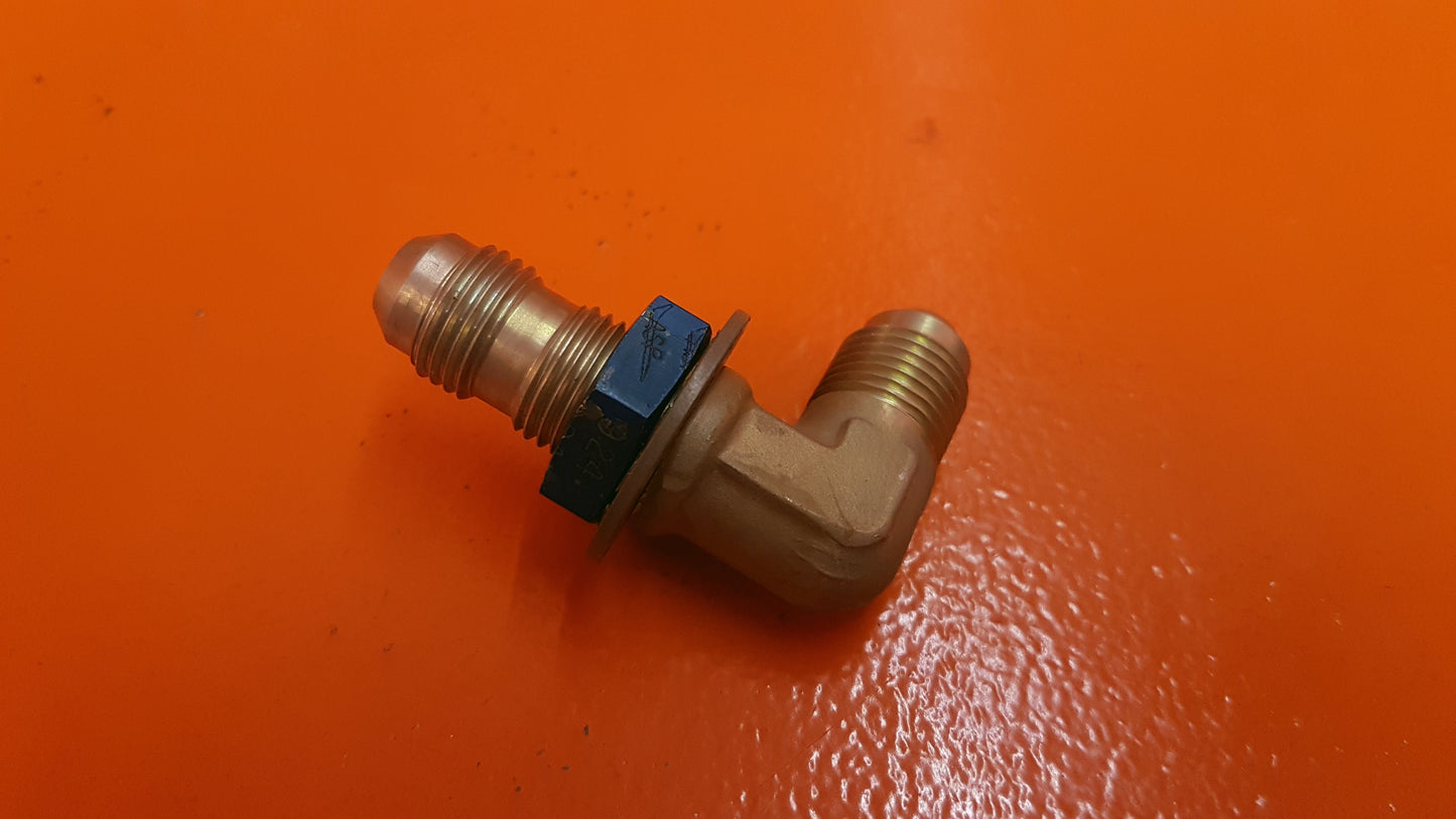HK833-6D Pilatus Al 90 Deg Flared Tube Elbow Fitting