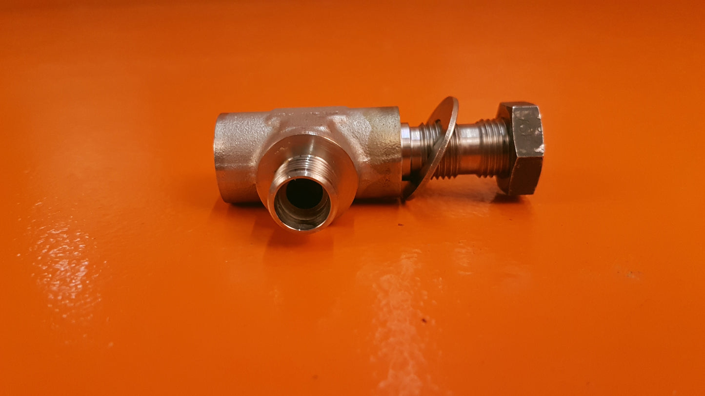 MS21911J6 Pilatus Bulkhead Hydraulic Tee Fitting