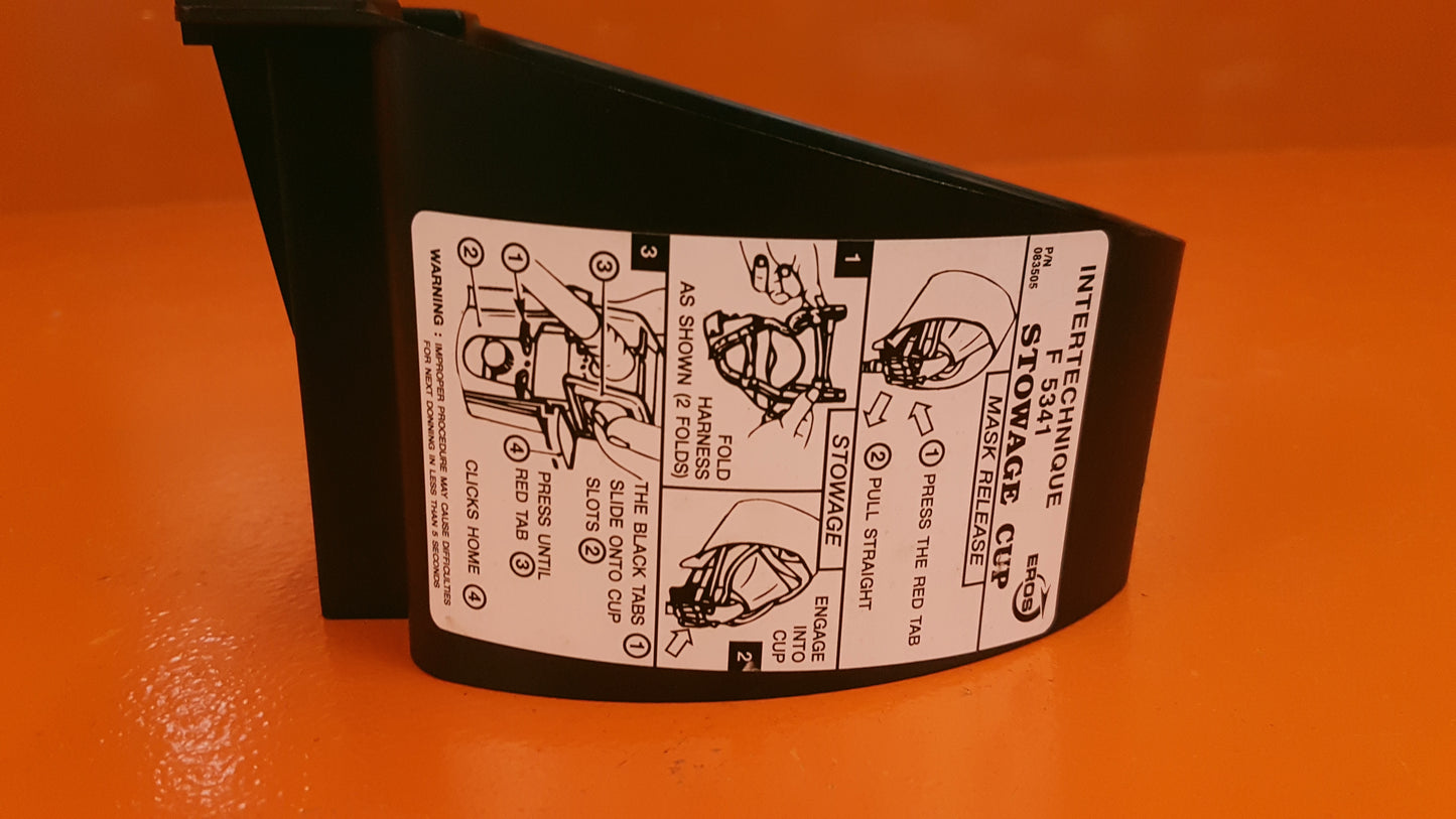MXP105 Intertechnique Crew Oxygen Mask Storage Cup
