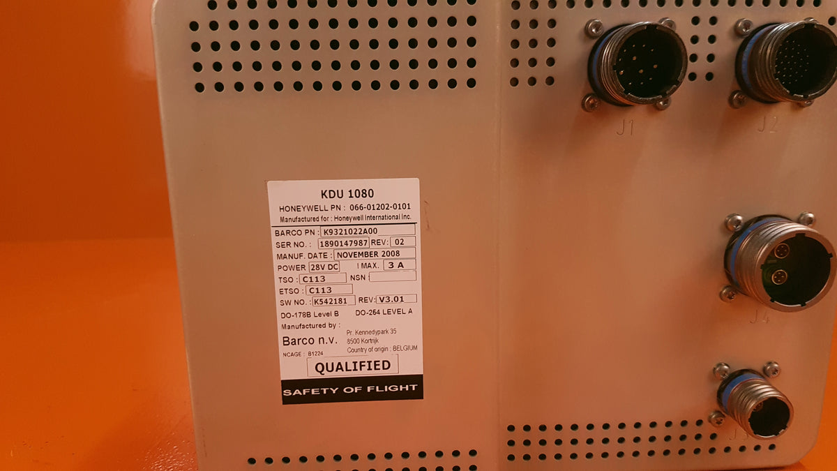 066-01202-0101 Honeywell KDU 1080 Display Unit066-01202-0101 Honeywell KDU 1080 Display Unit