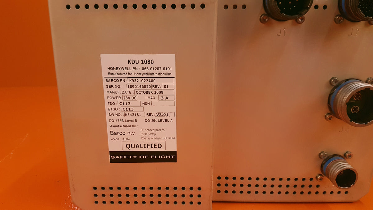 066-01202-0101 Honeywell KDU 1080 Display Unit