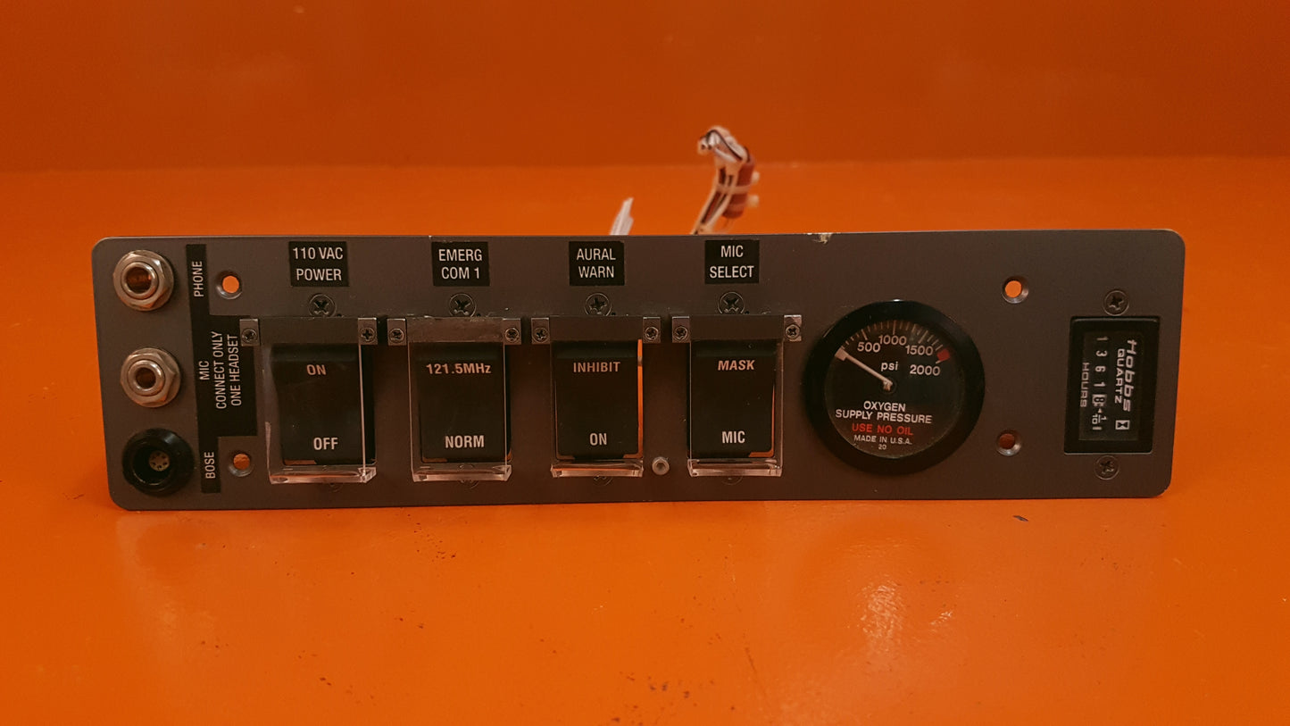531.14.12.106 O2 / LH AUXILIARY PANEL STANDARD