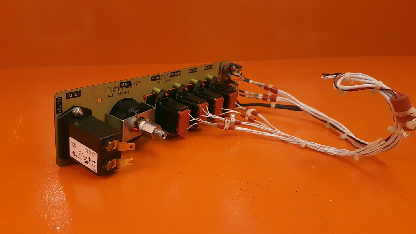 531.14.12.106 O2 / LH AUXILIARY PANEL STANDARD