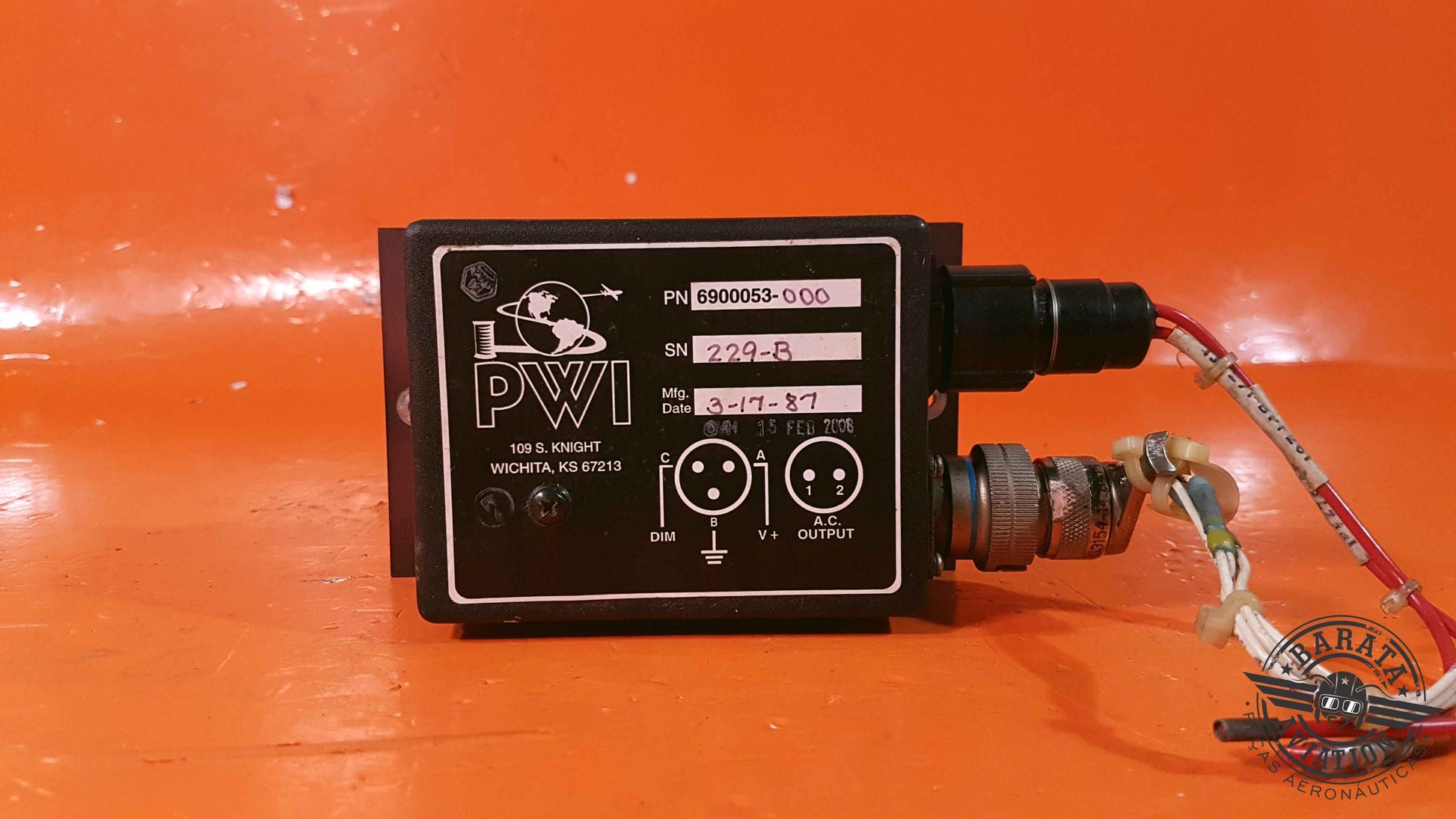 6900053-000 PWI  L/H Power Supply Indirect Lighting