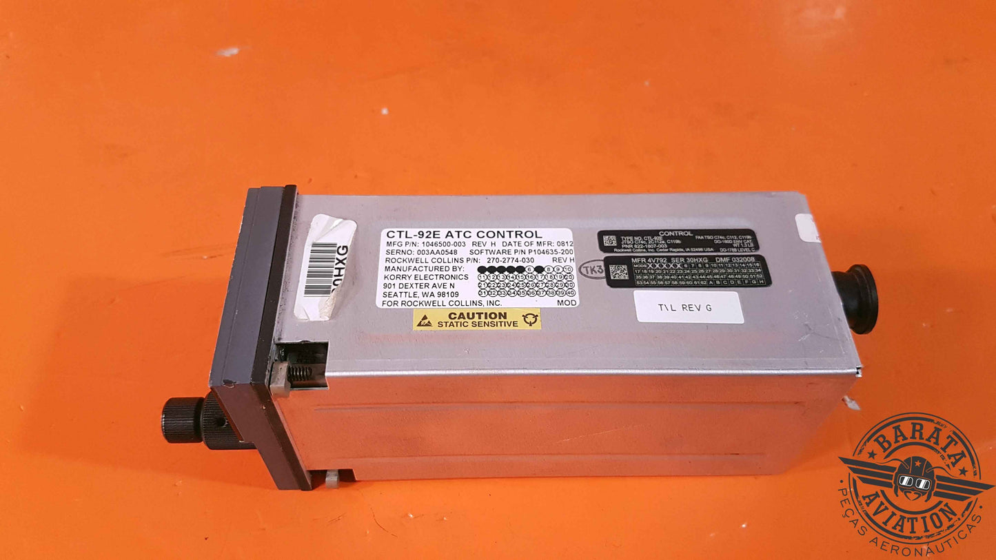 270-2774-030 Collinas CTL-92A ATC Control