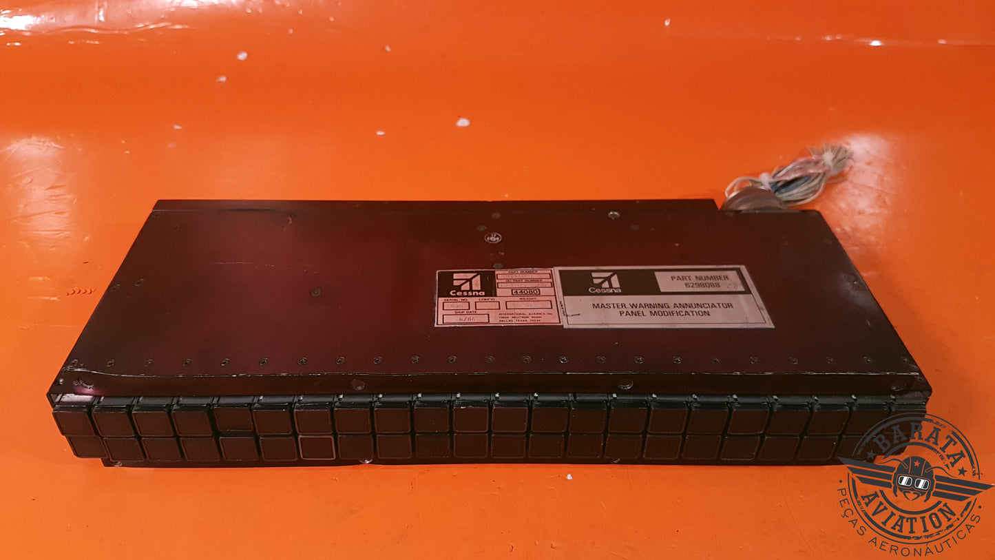 6298088-27  Cessna Master Warning Annunciator Panel  W/Connector