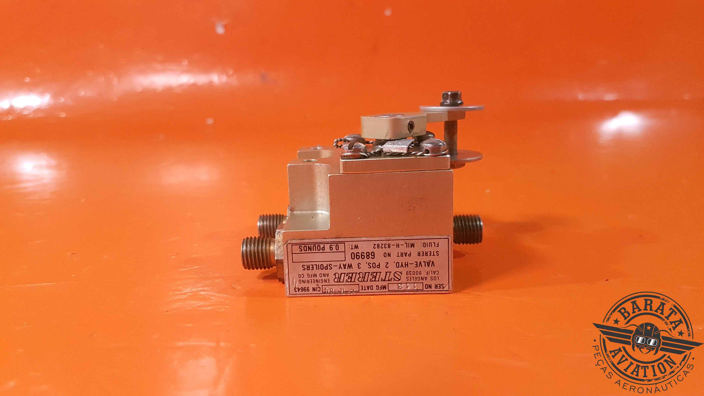 68990   Sterer Valve Hyd 3 Way 2 Positions
