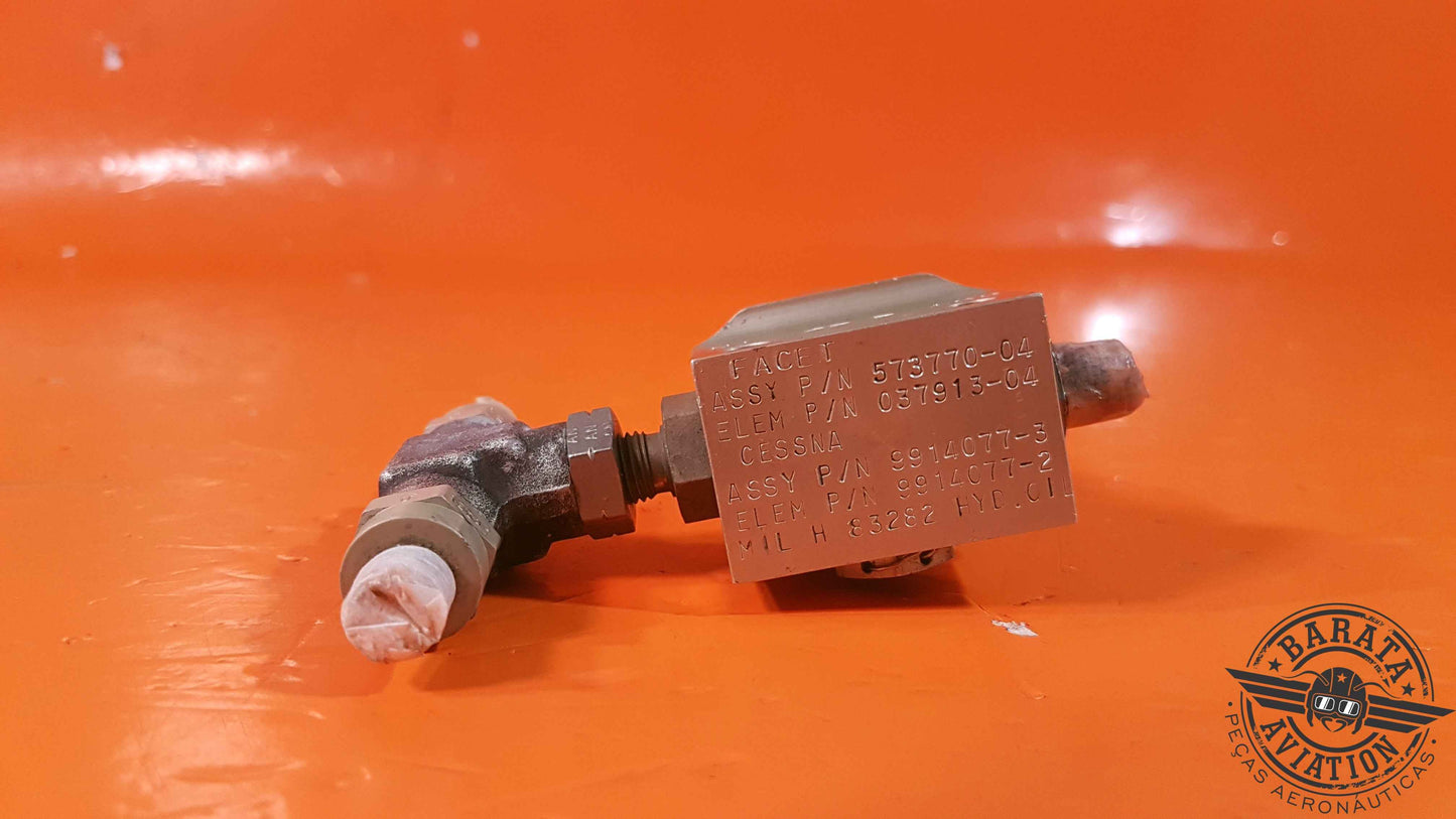 9914077-3   Cessna Hydraulic Filter Housing Assy