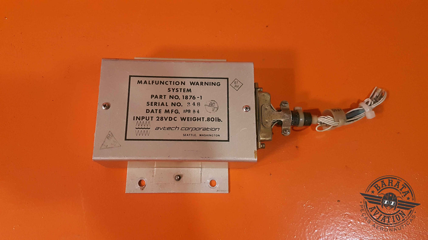 1876-1   Avtech Malfunction Warning System