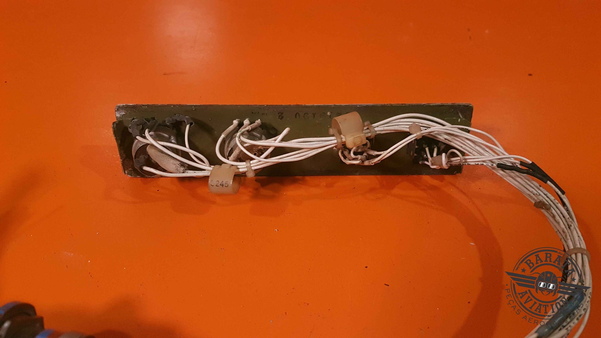 6219190-2  Cessna Cabin Lights Switch Plate Assy