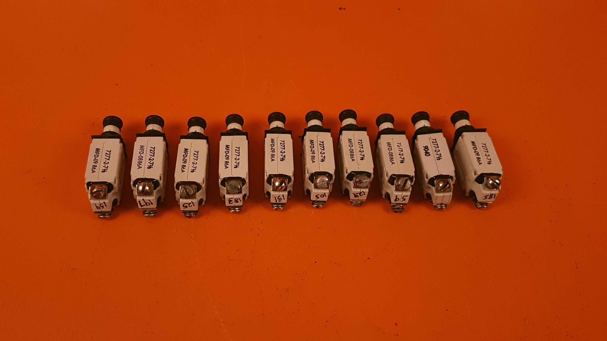 7277-2-7 1/2 Klixon Kit of 10 Circut Breakers