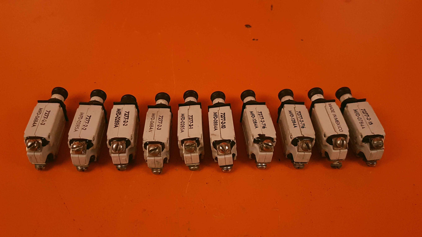 7277-2 Klixon Kit of 10 Circuit Breakers