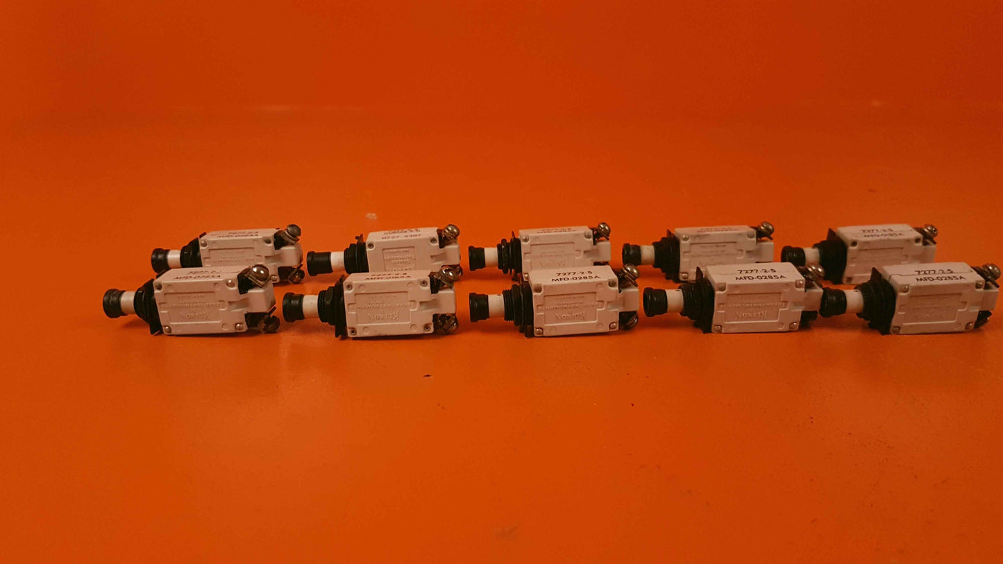 7277-2-5 Klixon Kit of 10 Circuit Breakers