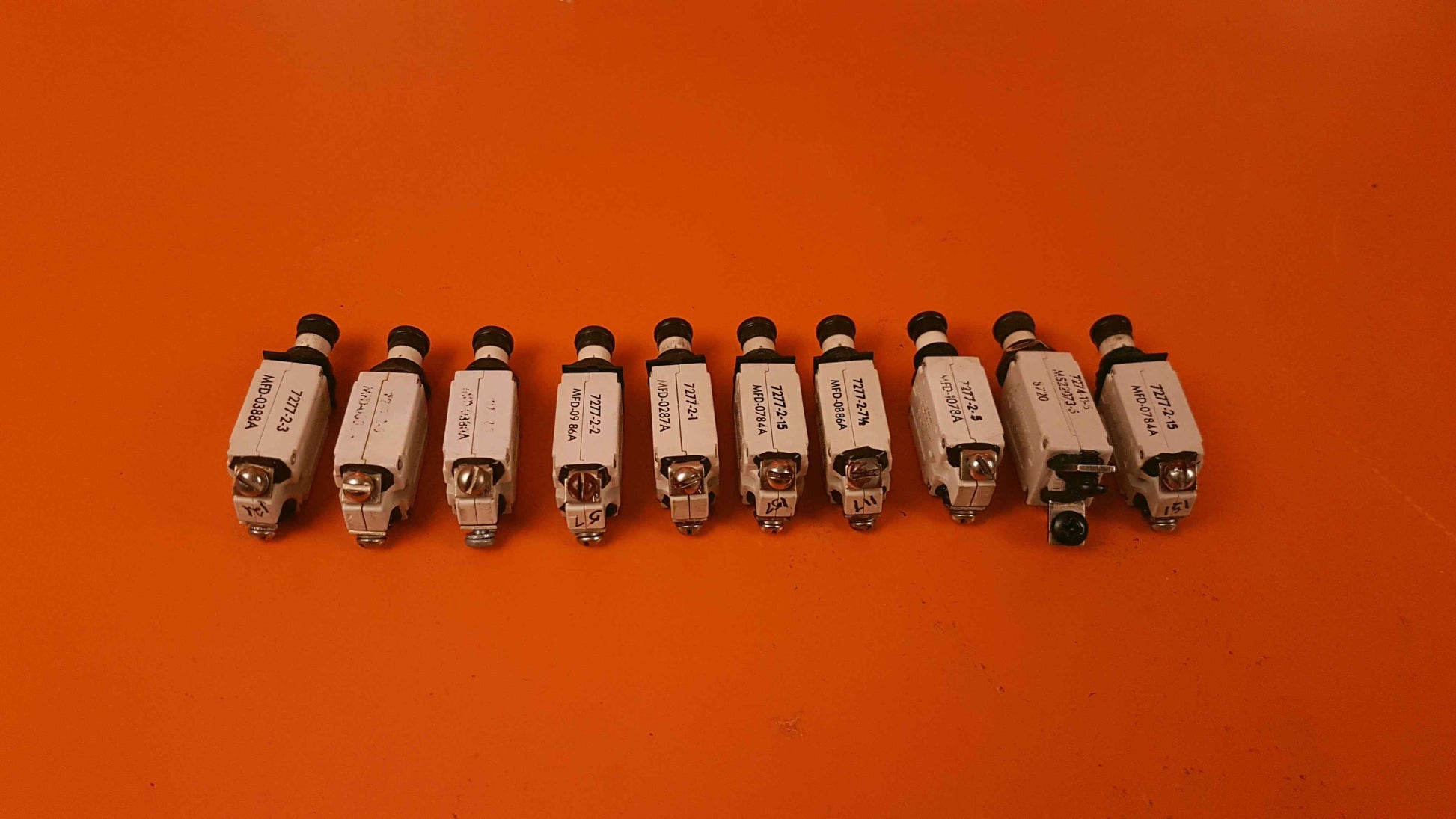 7277-2 Klixon Kit of 10 Circuit Breakers
