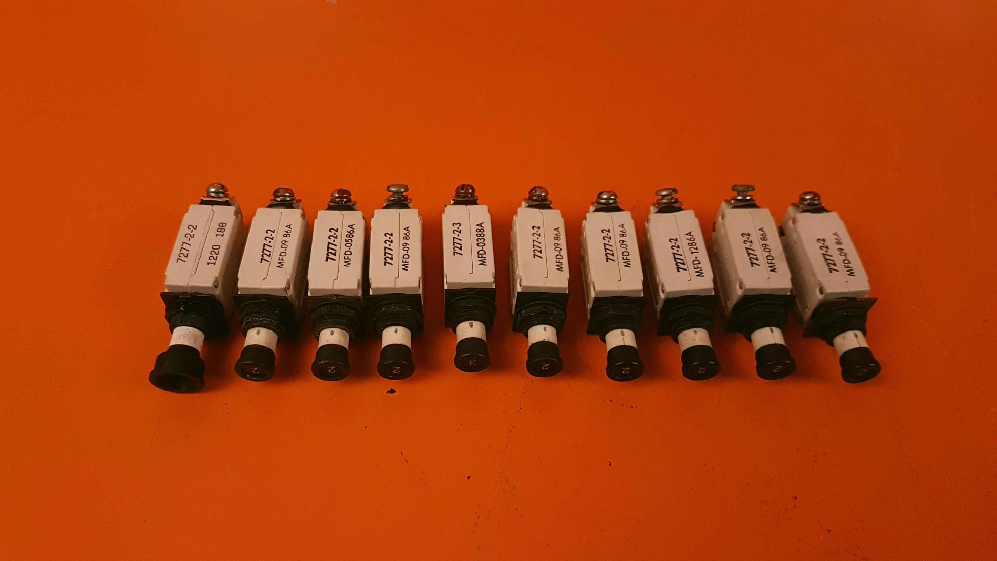 7277-2-2 Klixon Kit of 10 Circuit Breakers