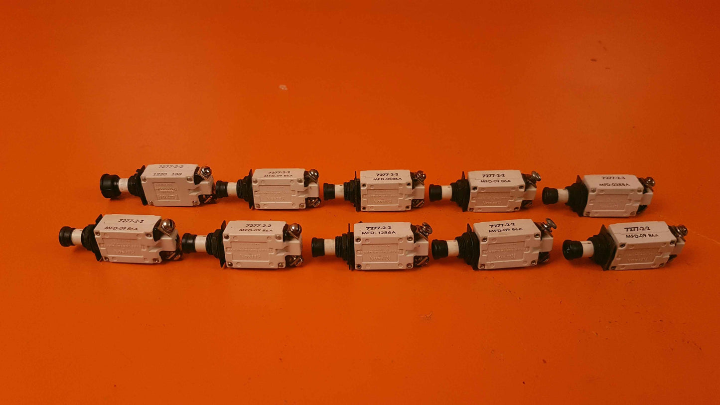 7277-2-2 Klixon Kit of 10 Circuit Breakers