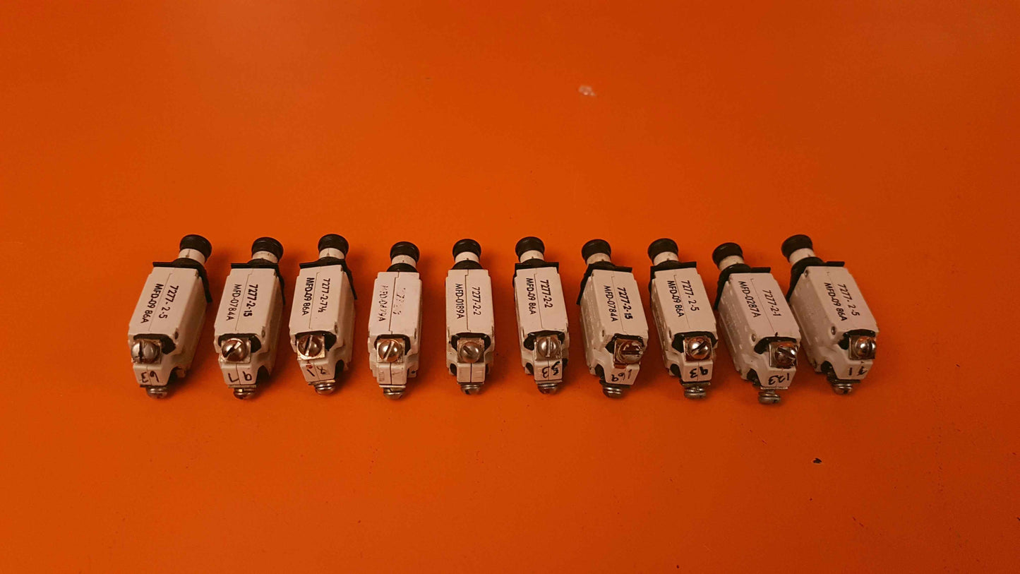 7277-2 Klixon Kit of 10 Circuit Breaker