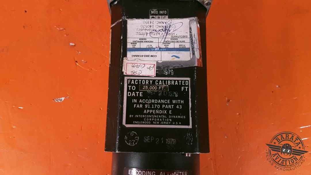 28702-906  Intercontinental Encoding Altimeter