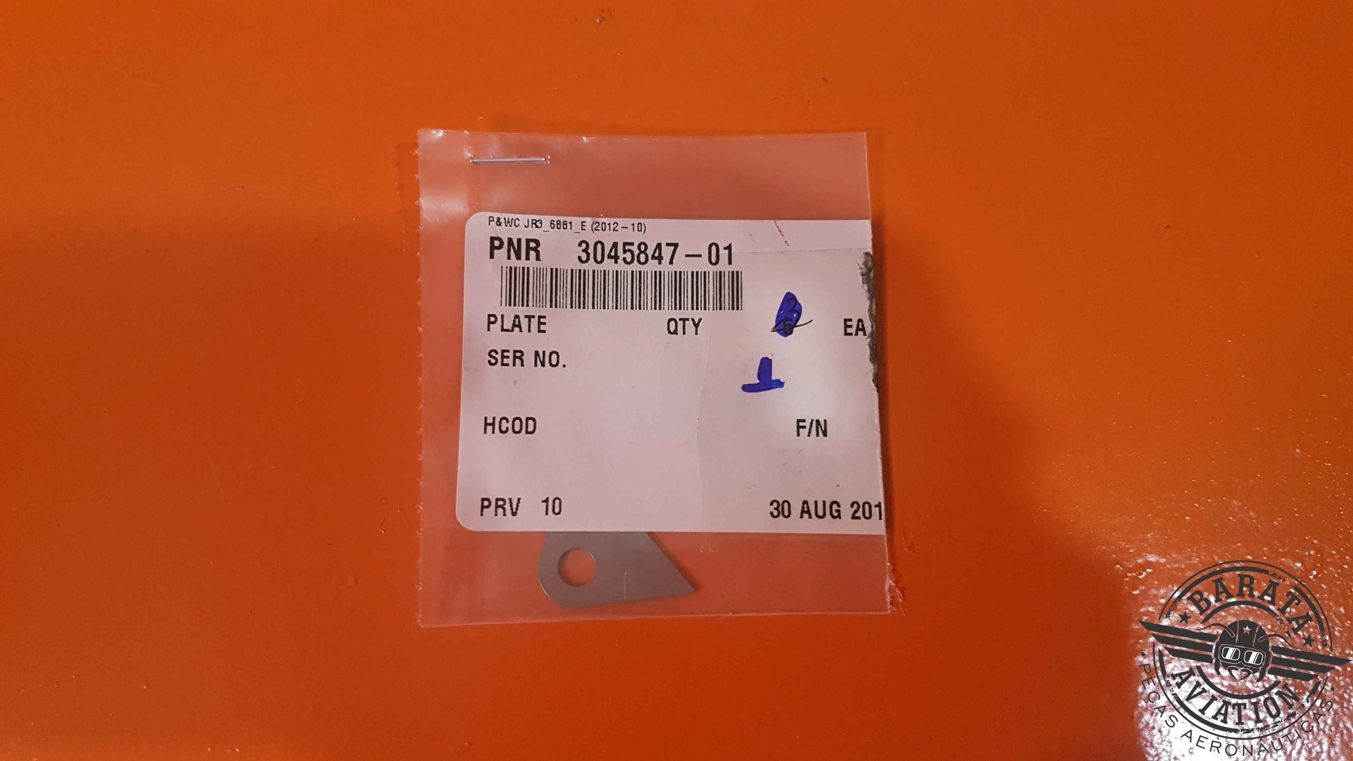 3045847-01 Pratt &  Whitney Plate-Seal  -New