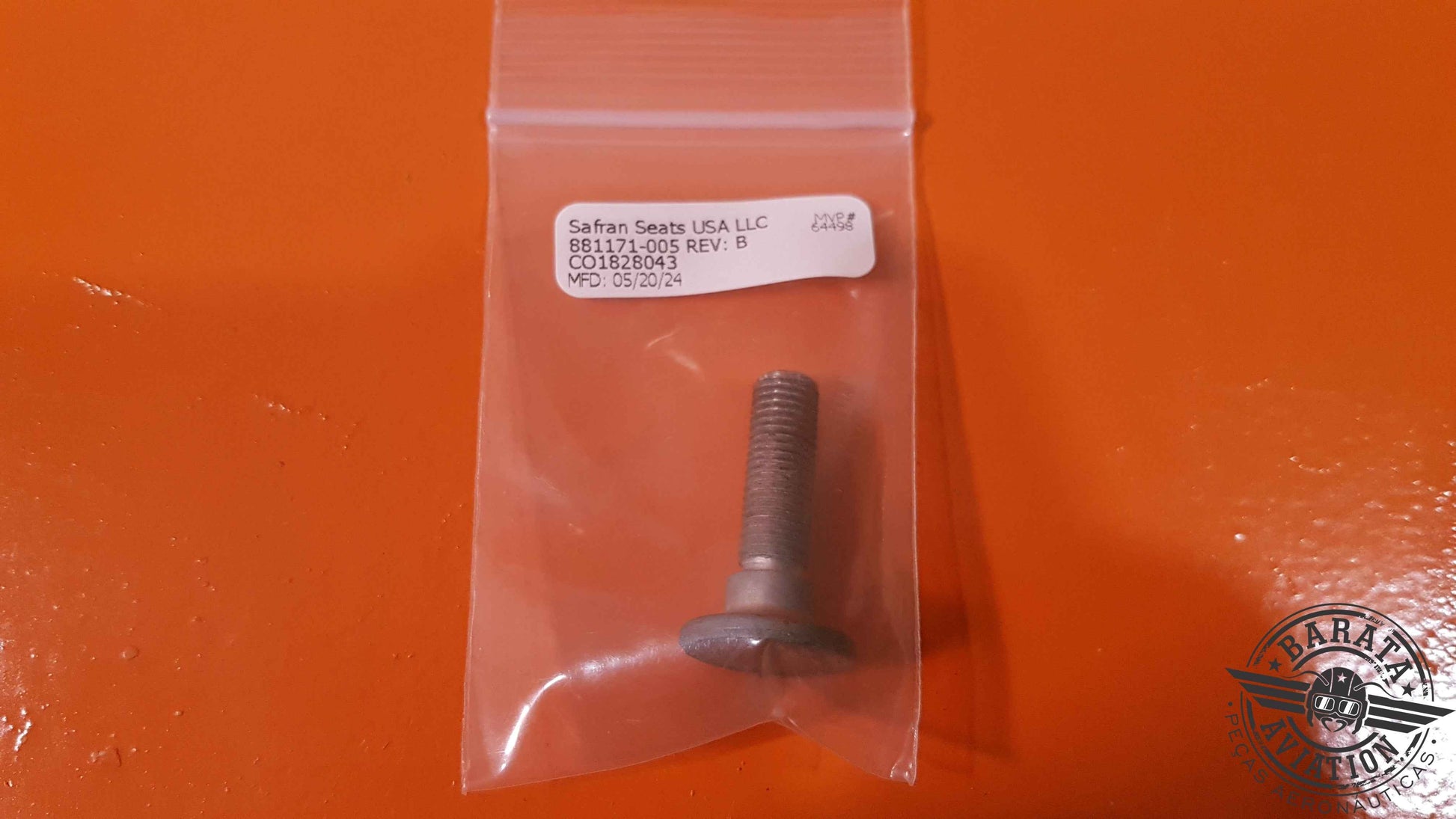 881171-005 Safran Stud-Z110W, Left Hand Thread - Novo