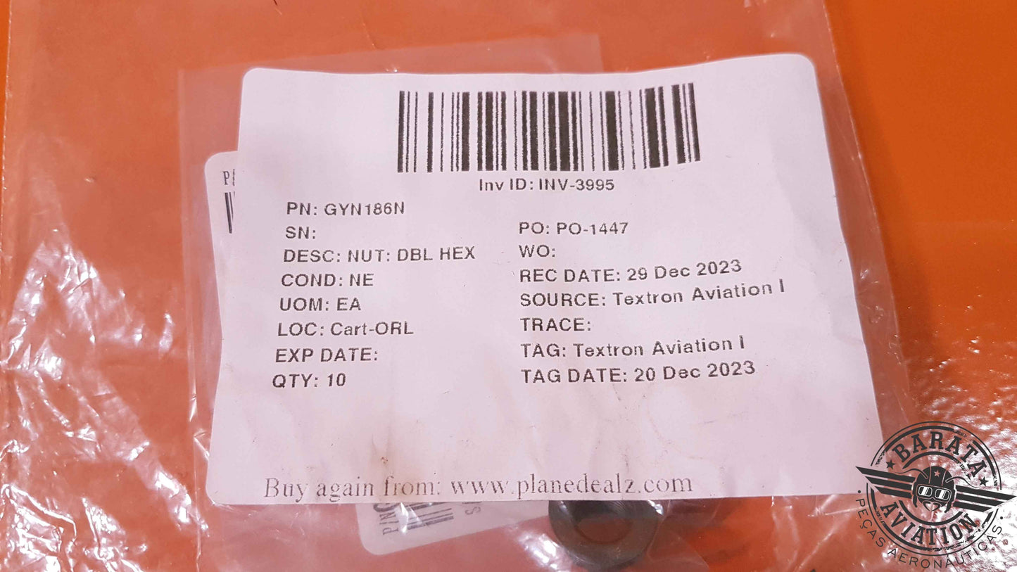 GYN186N Textron Nut Self Locking - Novo