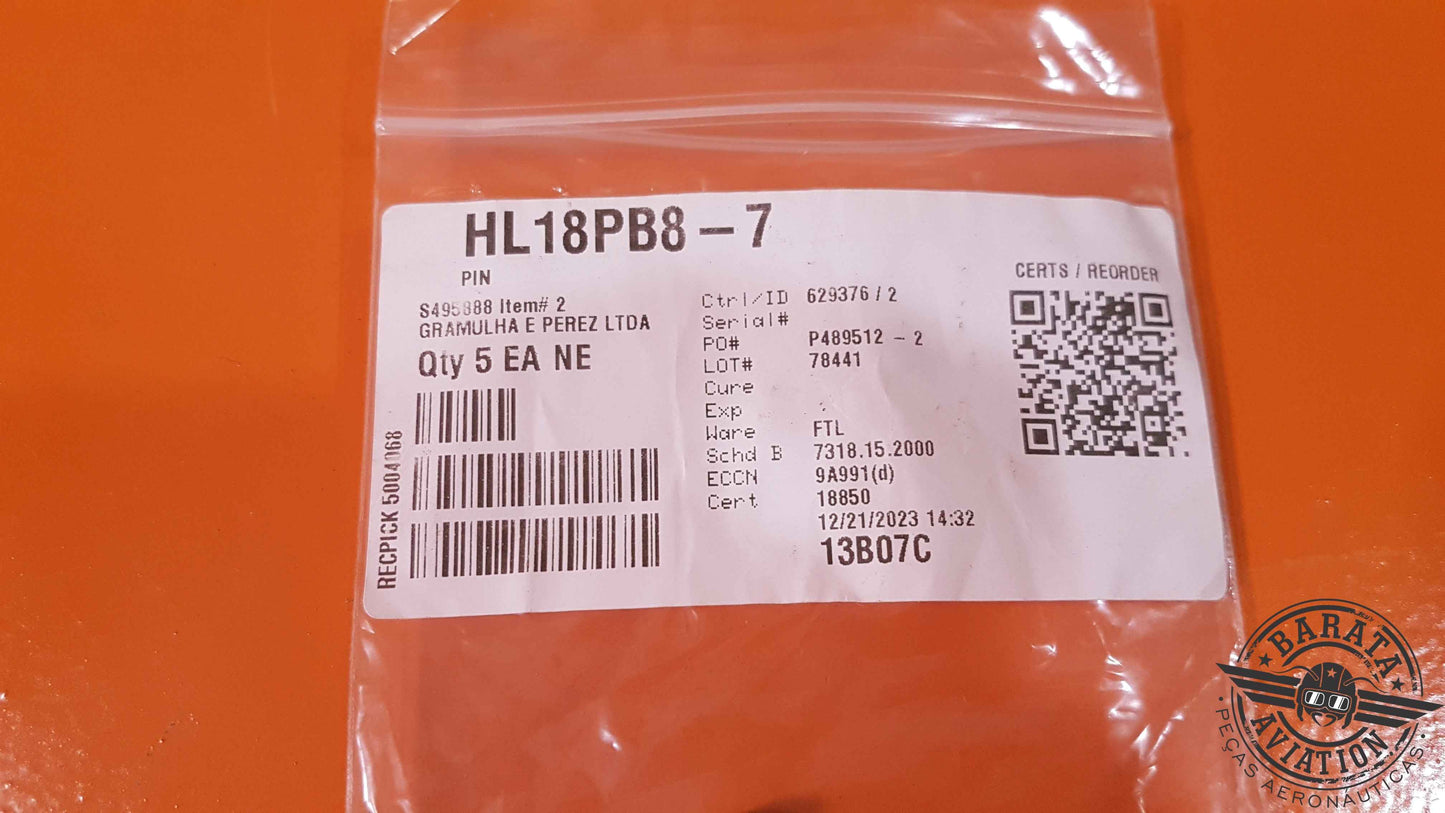 HL18PB8-7 Kit of 5  Pins - Novo