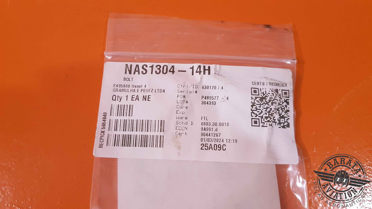 NAS1304-14H   Bolt  - Novo