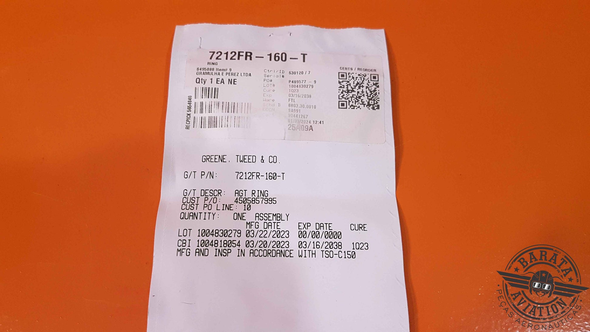 7212FR-160  T Ring  - Novo