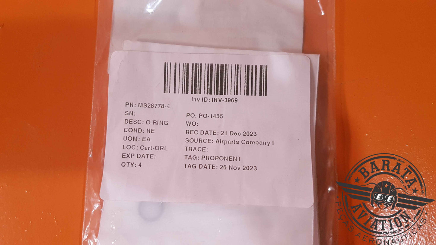 MS28778-4  Park  Hannifin O-ring