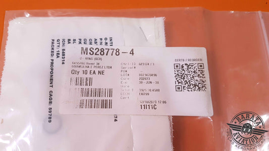 MS28778-4 International Seal Kit of 10 O-rings - Novo