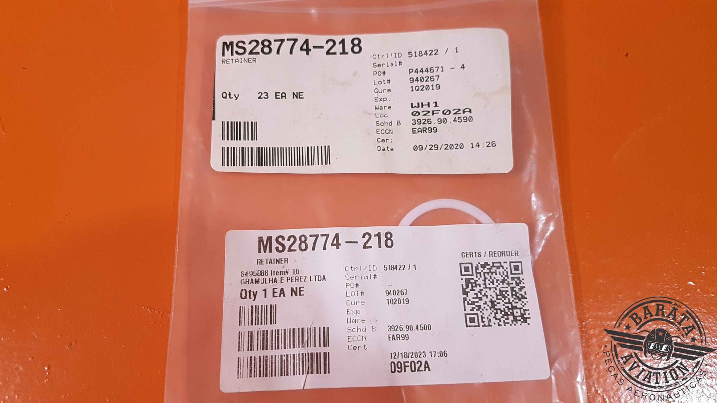 MS28774-218 Backup Ring Retainer - Novo