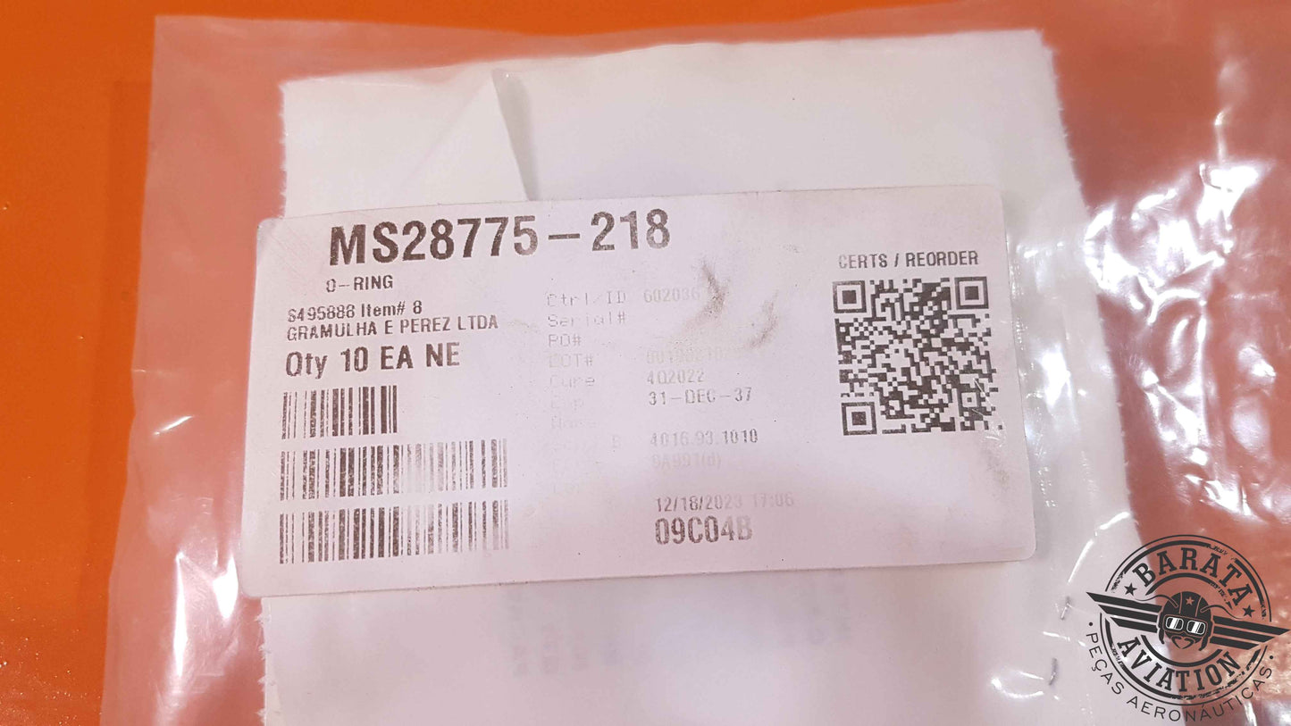 MS28775-218  International Seal Kit of 10 O-rings - Novo