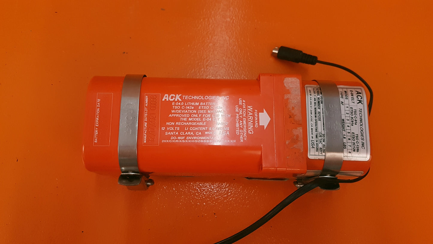 E-04 ACK ELT Emergency Locator Transmitter