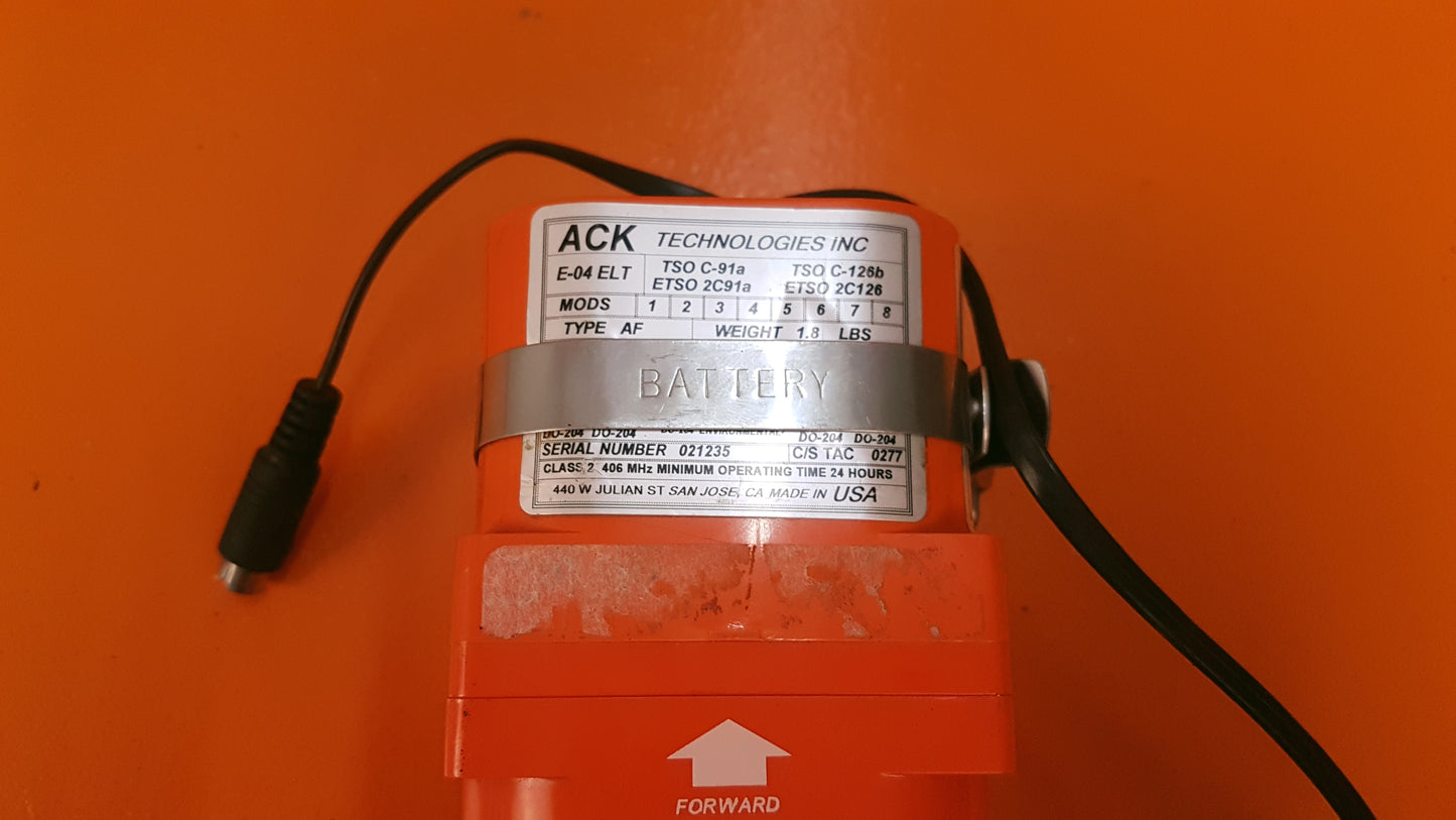 E-04 ACK ELT Emergency Locator Transmitter