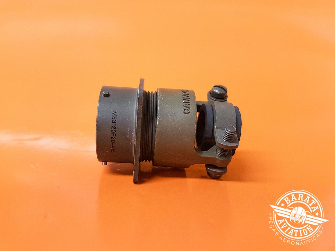 Conector con pin dorado N.° de pieza MS3120F20-41S