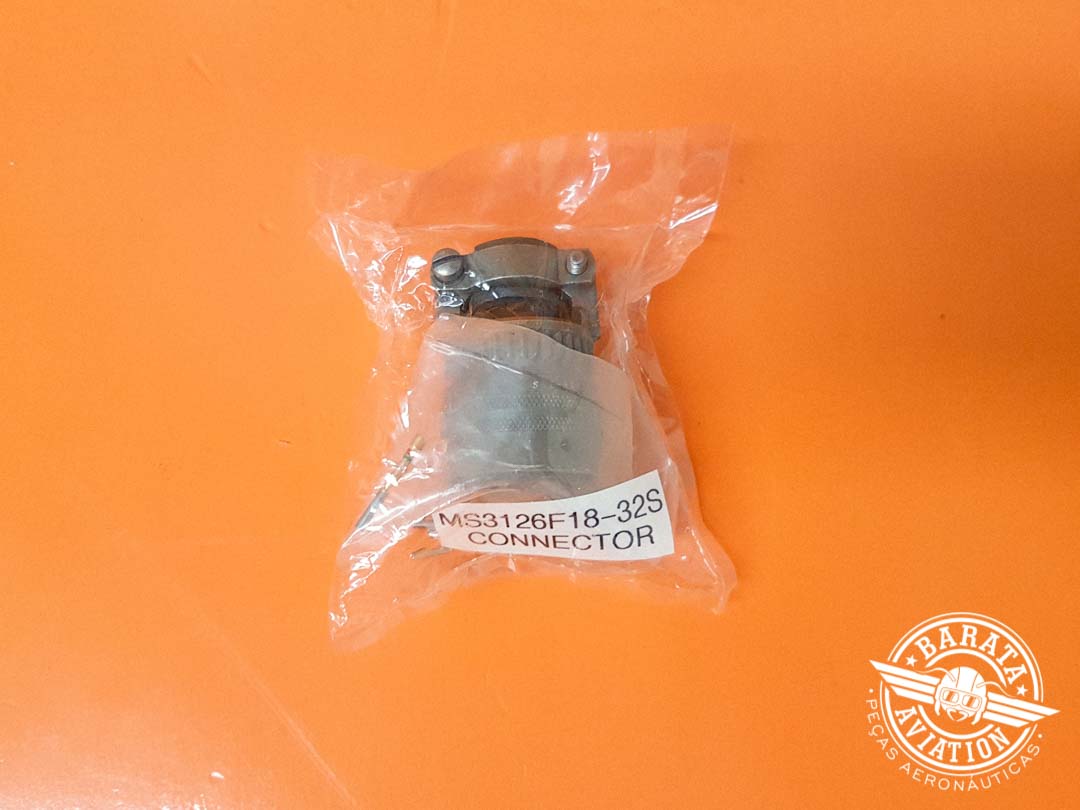 Conector con pin dorado N.° de pieza MS3126F18-32S