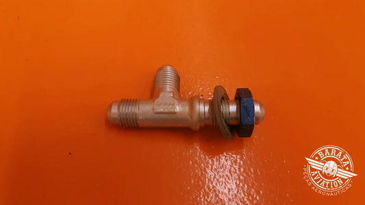 MS24390D6 Pilatus Al Flared Bulkhead Tube Tee