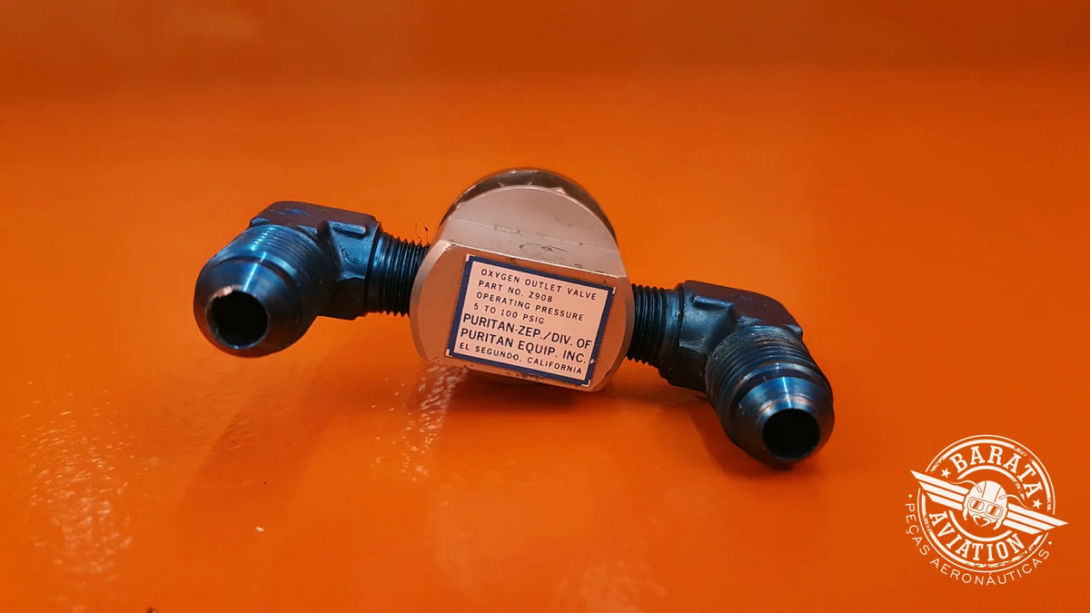 Z908 Oxygen Outlet Valve) - 5 TO 100 PSIG