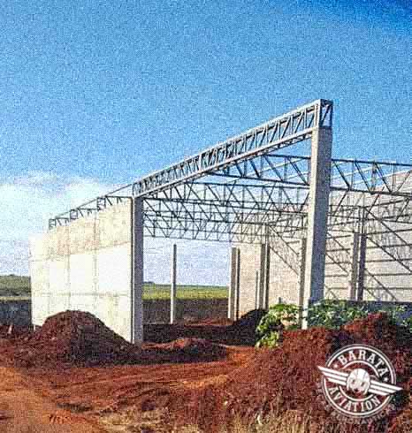 Terminamos a construção de mais um hangar na Barata Aviation